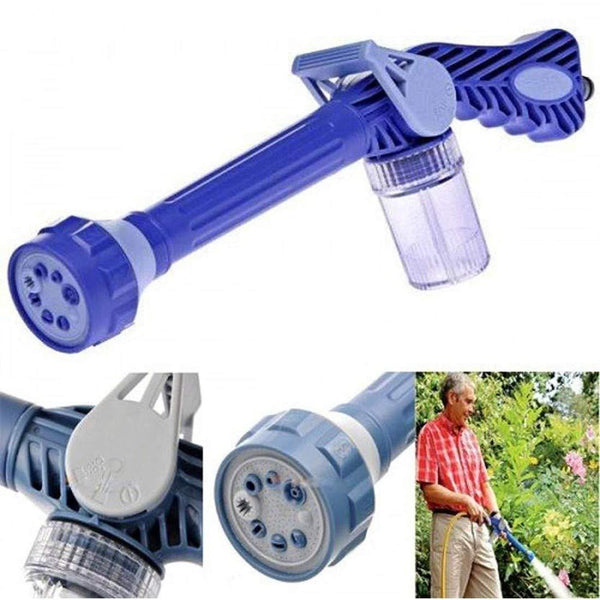 Water Spray Gun (8 in 1) Turbo with Soap Dispenser For Gardening, Car & Home Cleaning